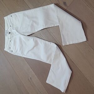 EUC Prana Jeans Women's sz 2/26 Low-Mid Rise White Bootcut Denim Jeans